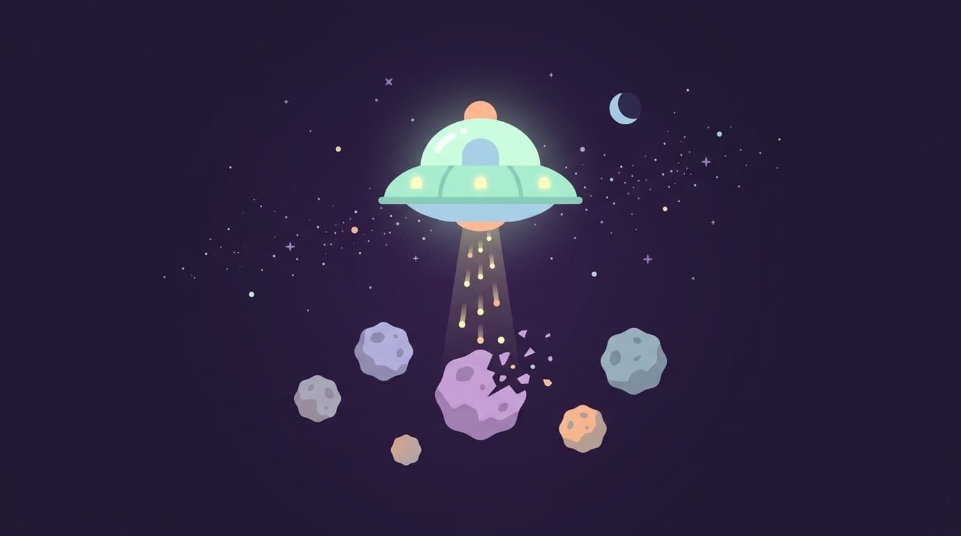 UFO Word Blaster 3D Game Cover